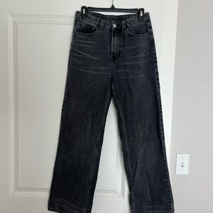 H&M Black Wide-Leg Jeans